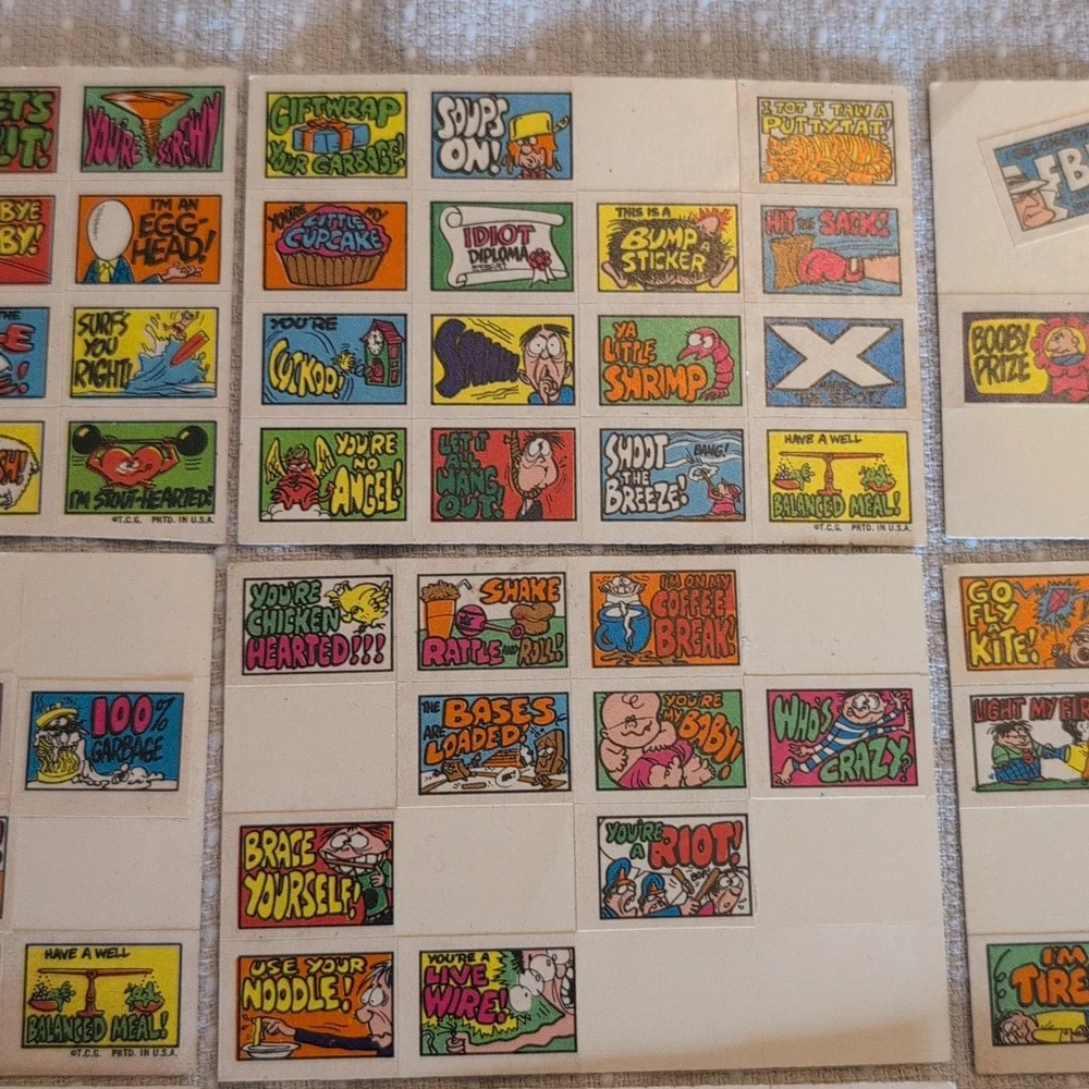 1970 Topps Stacks of Stickers